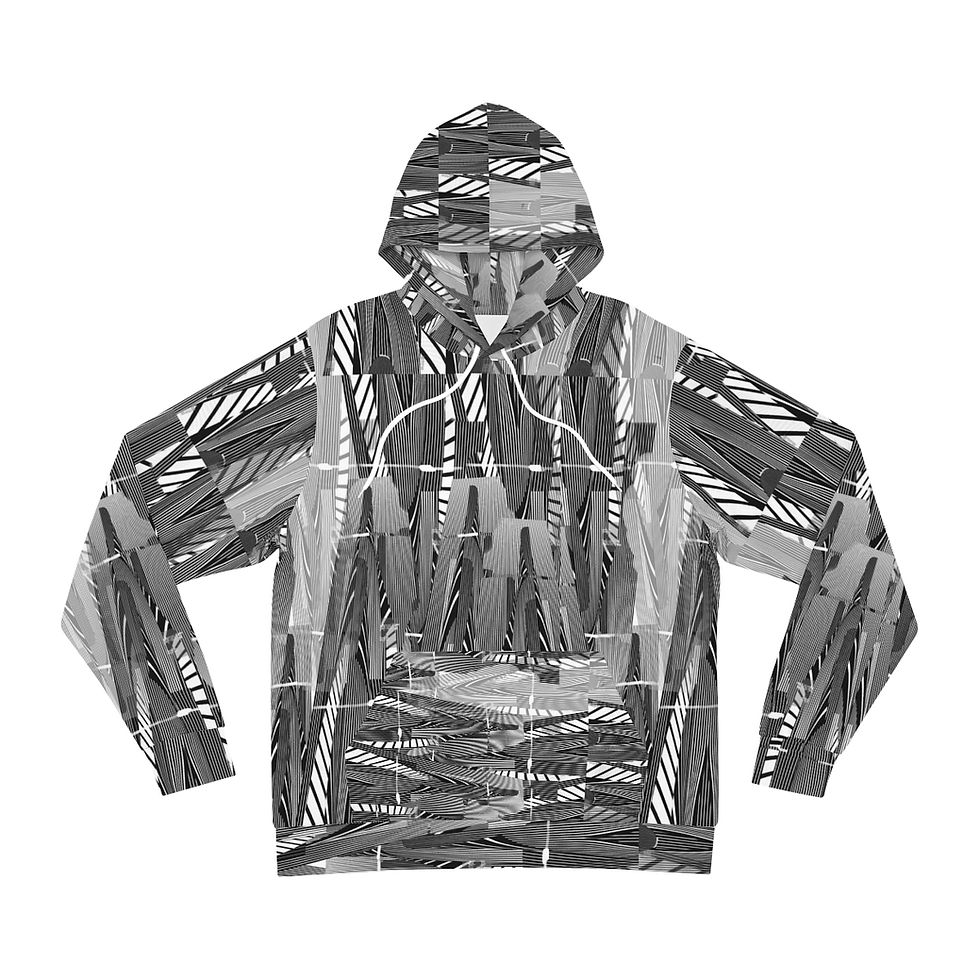 ART Grid AOP Fashion Hoodie