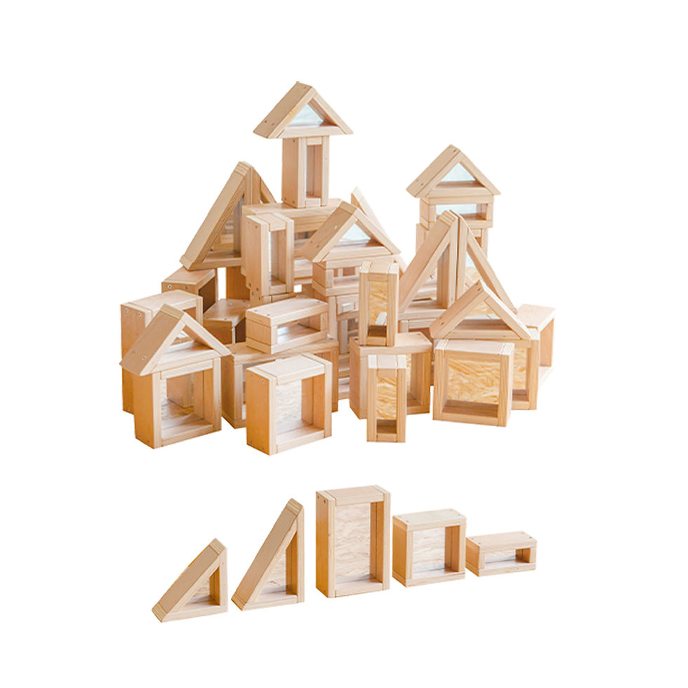Thumbnail: Sensory Mirror Blocks  - 40 pcs