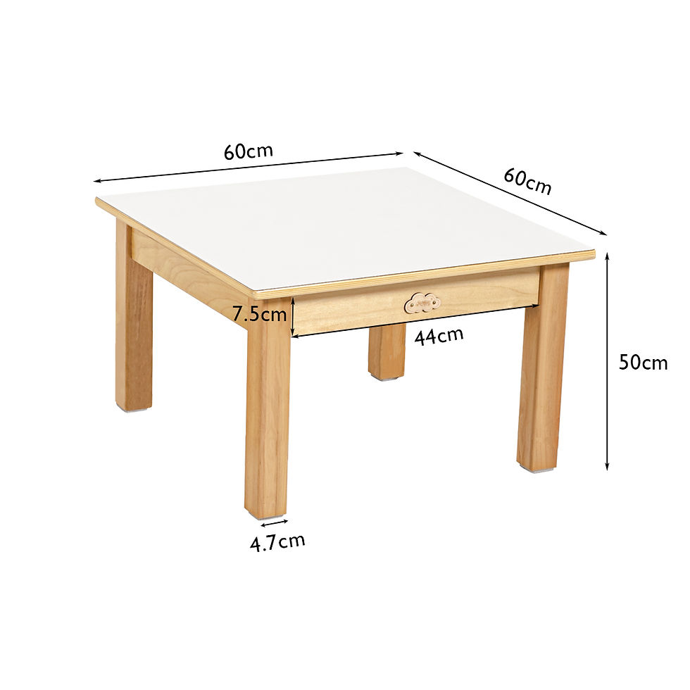Thumbnail: Square Table - H48/50/54/58cm