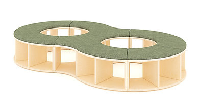 PUZZLE Reading Bench Setting - Double Circle