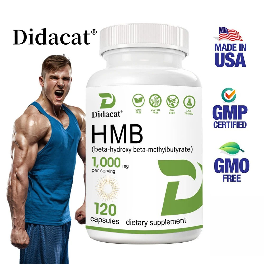 Super Strength HMB Supplement, 1000mg per Serving, with Vitamin D3 to Help Muscl