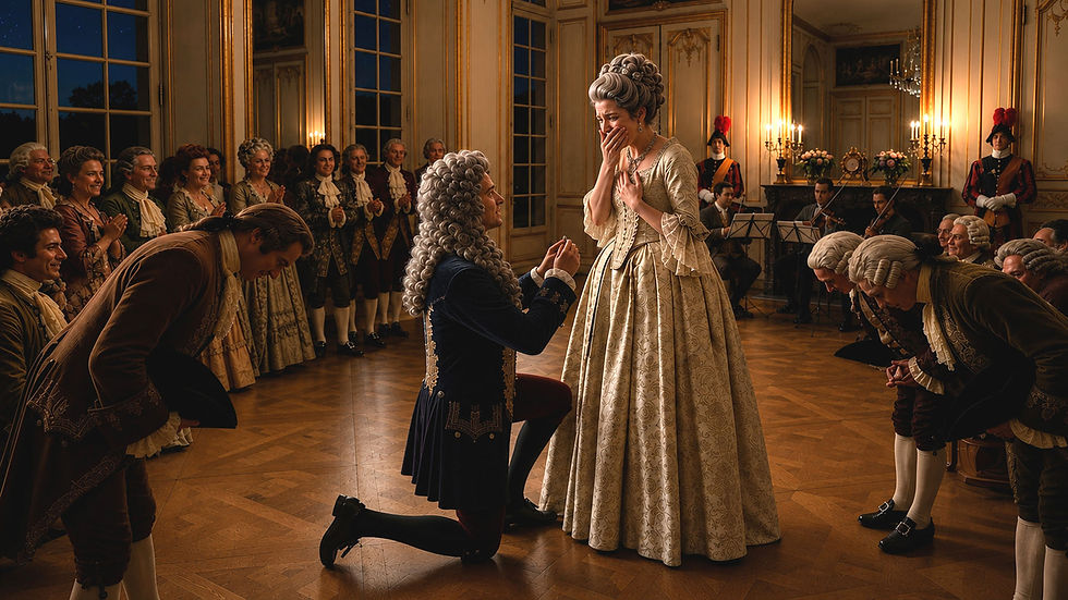 Demande en mariage au grand bal royal