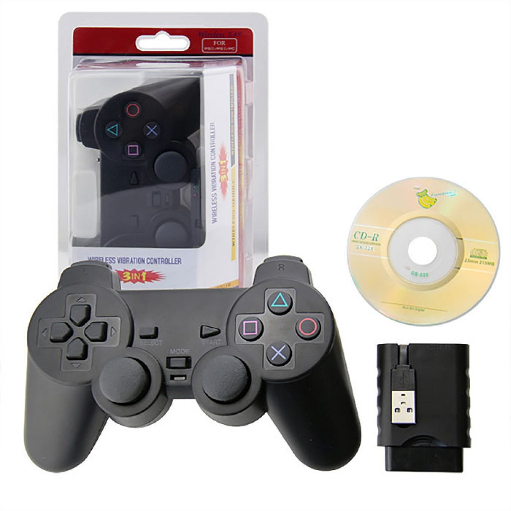 JOYSTICK INALAMBRICO 3 EN 1 PS2 PS3 Y PC CON VIBRACION