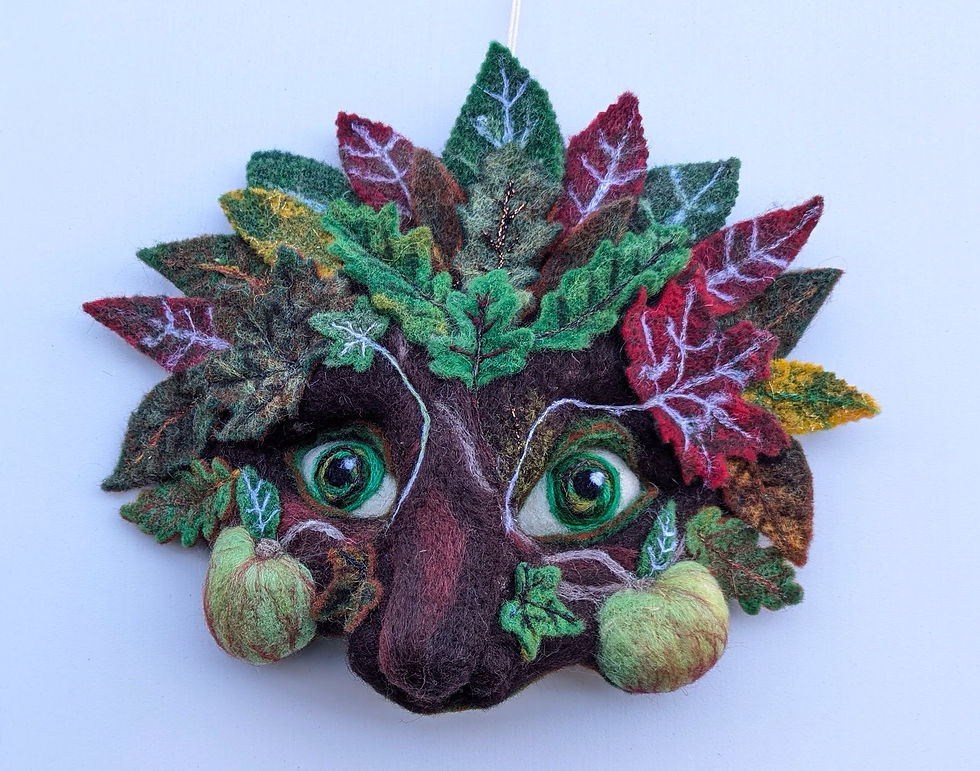 Green Man Mask "Whispers of Wassail"