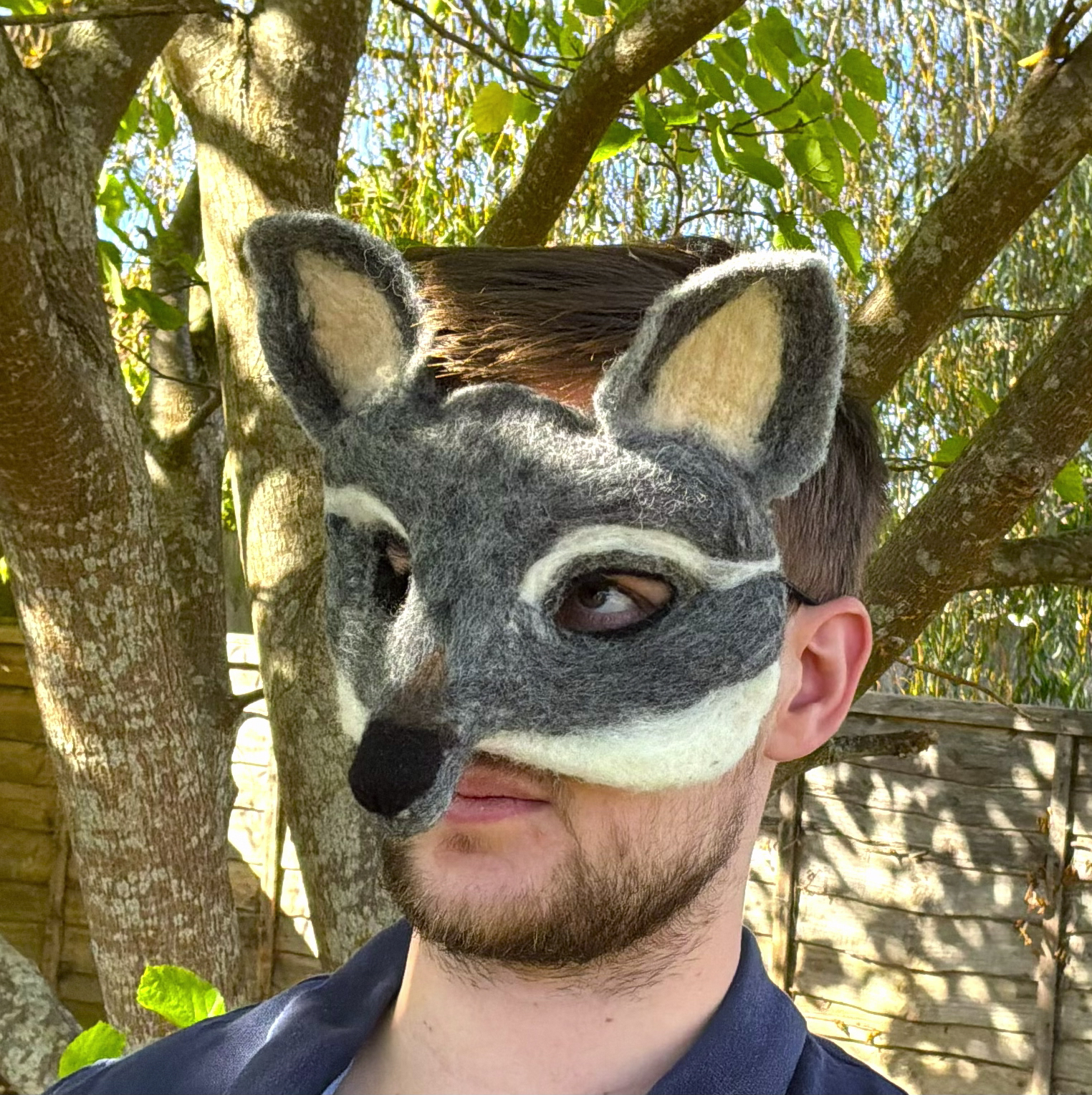 Wolf half mask