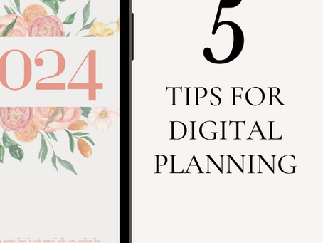 Embracing Efficiency: 5 Digital Planning Tips for Busy Individuals
