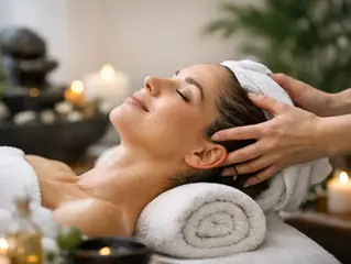 Head spa masaža glave za zdravje celega telesa