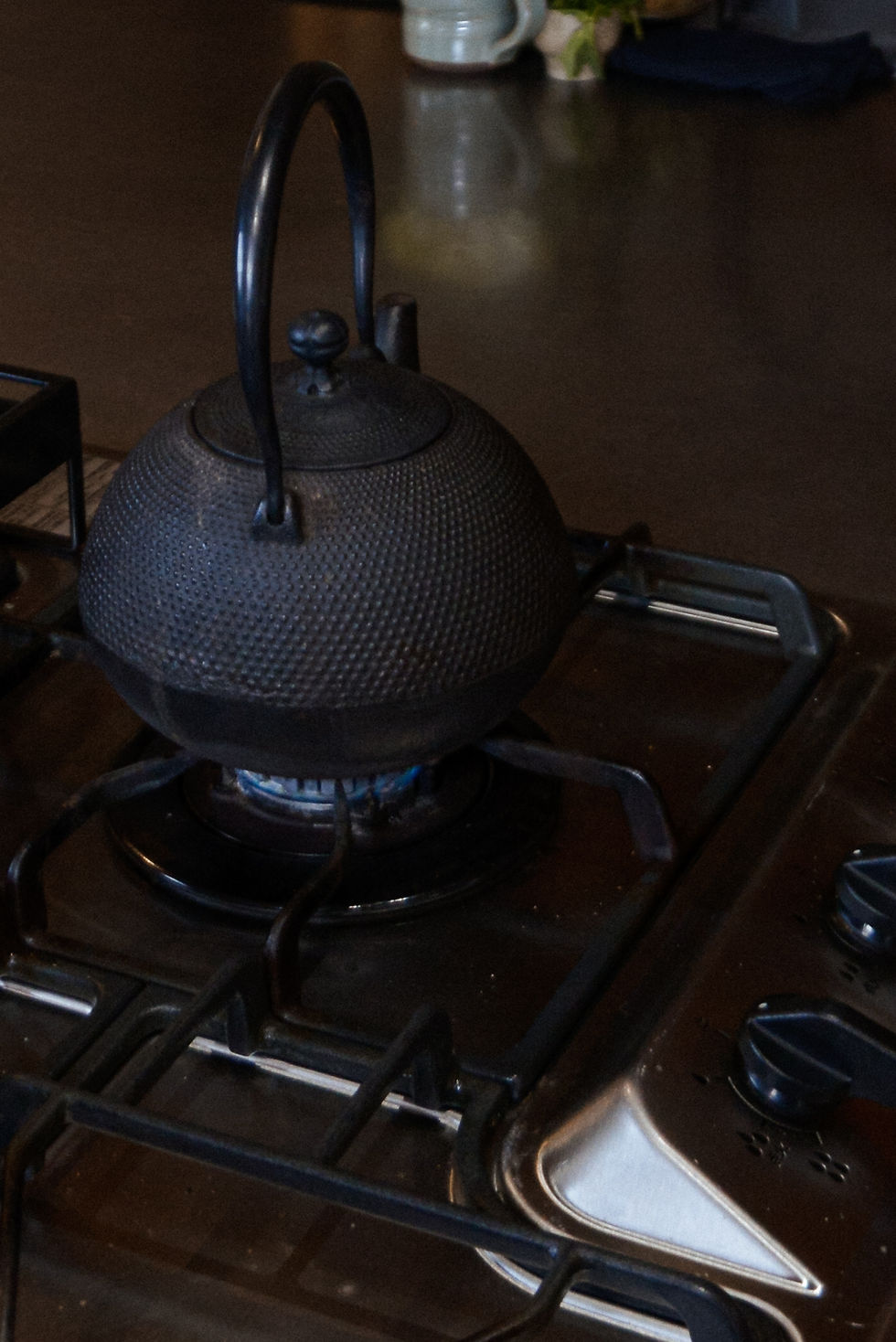 自宅でも鉄器でお湯を沸かす