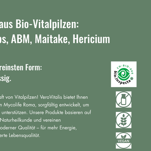 Illustration zur Bedeutung der Bio-Zertifizierung bei Vitalpilz-Produkten – Fokus auf Qualität, Reinheit, EU-Herkunft und geprüfte Sicherheit.