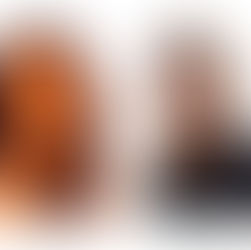 Zwei nebeneinander platzierte Porträts derselben Frau vor grünem, abstraktem Hintergrund: links ein Bild aus dem Jahr 2023 mit müdem, angespanntem Gesichtsausdruck, rechts ein Bild aus dem Jahr 2026 mit entspannter, wacher Ausstrahlung und gepflegtem Erscheinungsbild. Die Gegenüberstellung visualisiert eine persönliche Veränderung über mehrere Jahre.