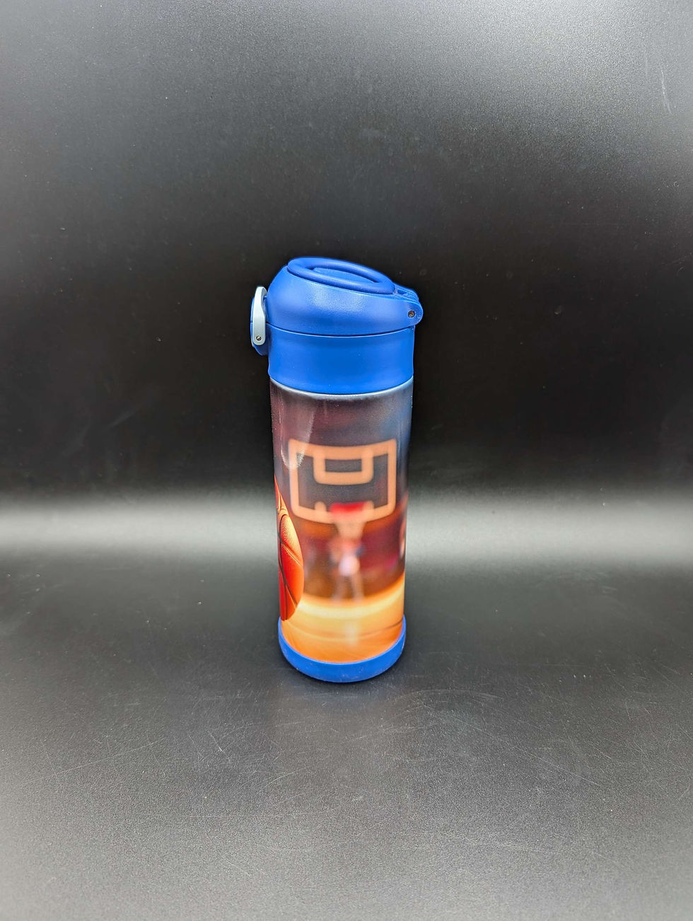 Thumbnail: Kids Tumbler - Basketball - Blue Lid