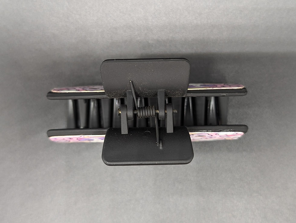 Thumbnail: Pink and Purple Leaves Hair Clip