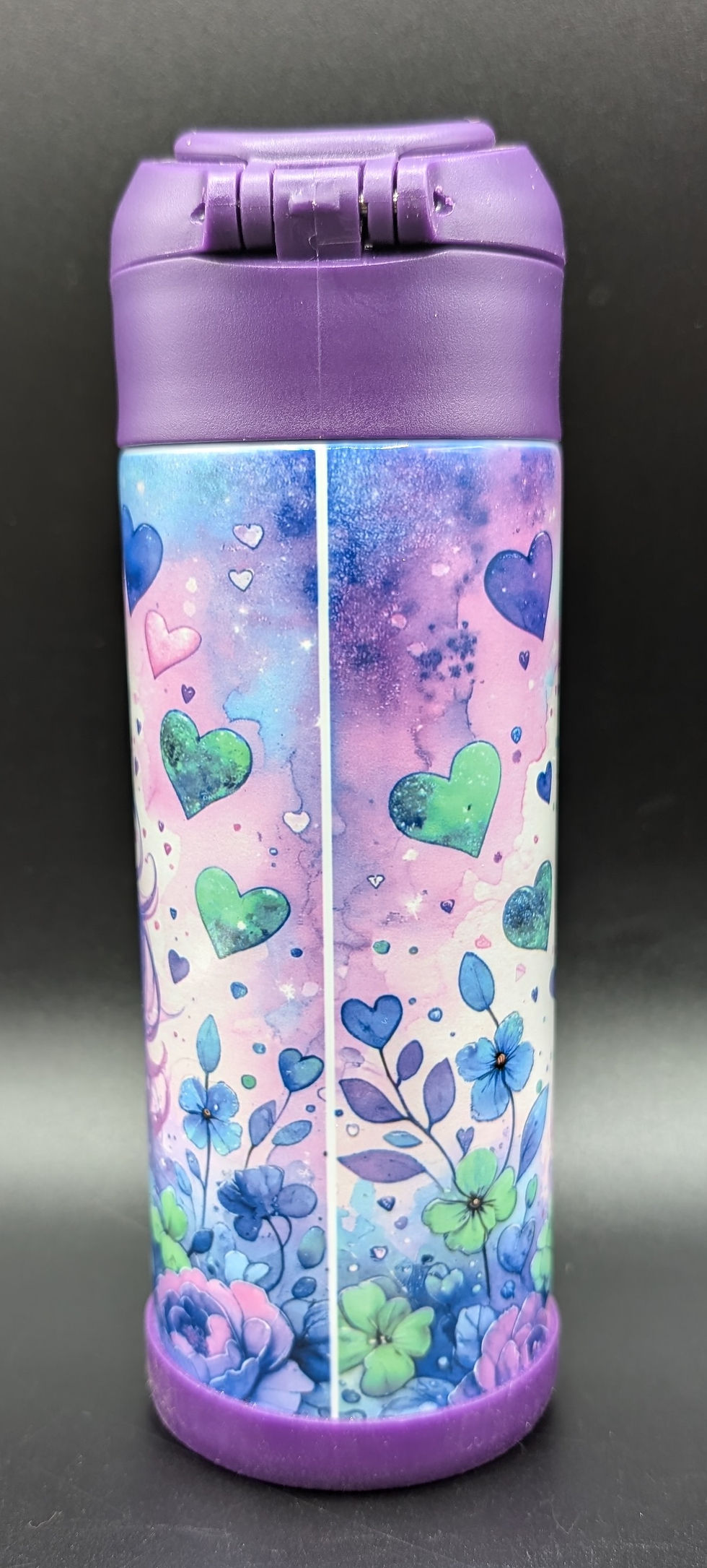 Thumbnail: Kids Tumbler - Unicorn - Purple Lid