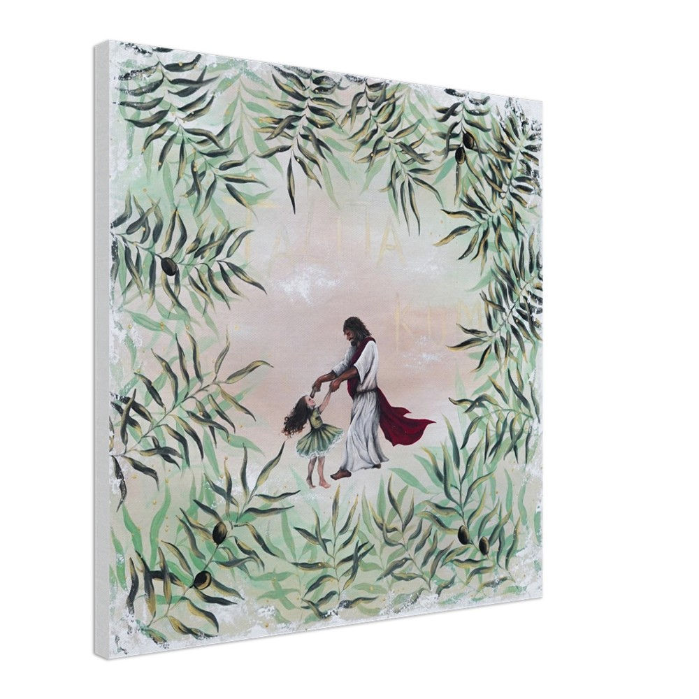 TALITA KUM (Chamesch) - LEINWAND 60x60 cm / 24x24″