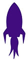 A small purple rocketship pointed to the right.