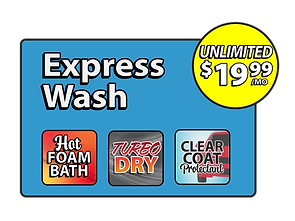 Express Wash Unlimited Menu