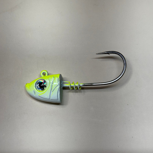 SpiraLok '5' Jig Head, Pack -Lemon All Weights Monomoy Tackle