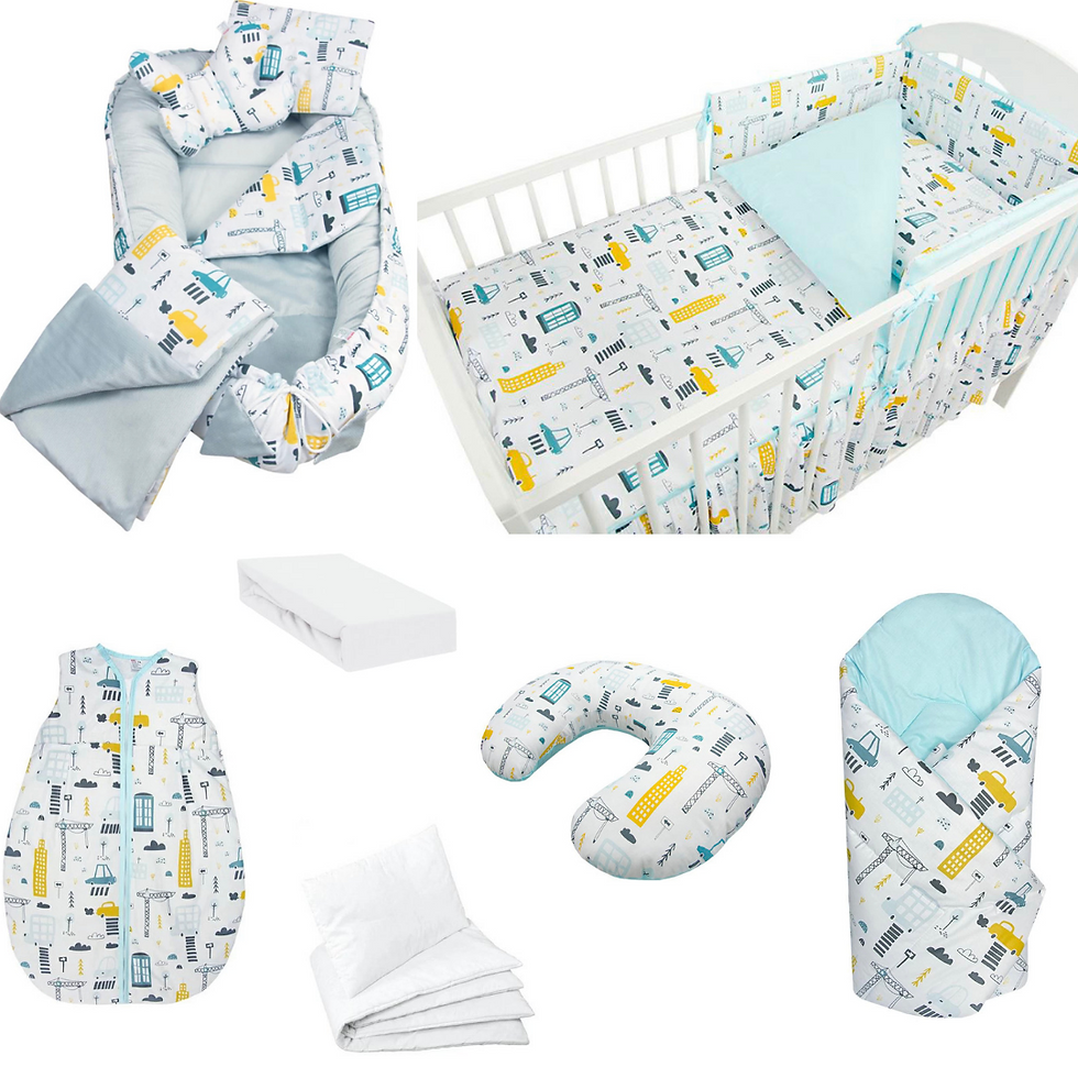 Mega Pack Ahorro 14 piezas textiles para tu cuna Ciudad