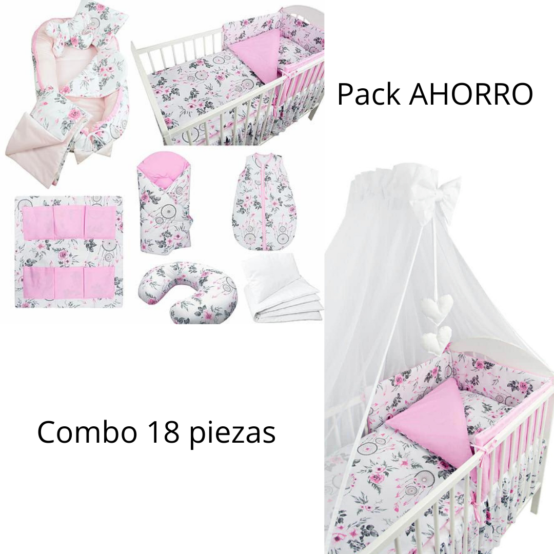 Mega Pack Ahorro 18 piezas textiles para tu cuna Atrapasueños