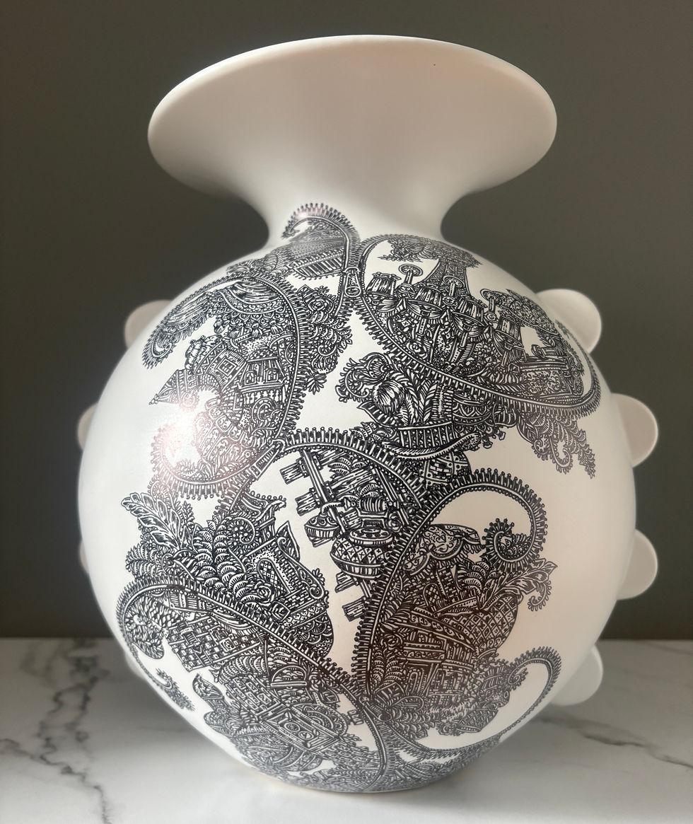 Thumbnail: Life on Vase (Large White)