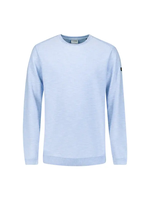 Miniature : Pull en maille fine No Excess 31210102 bleu ou vert