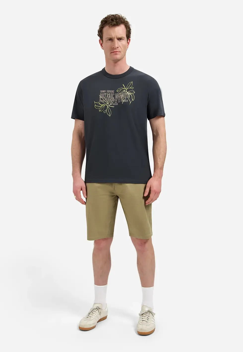 Miniature : Short Chino Stretch No Excess 318190406 taupe , night, misty green ou ice