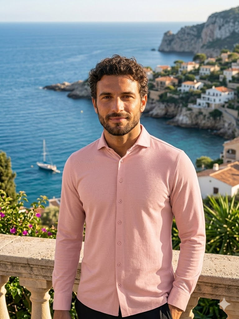 Chemise en jersey chiné stretch No Excess 31410180