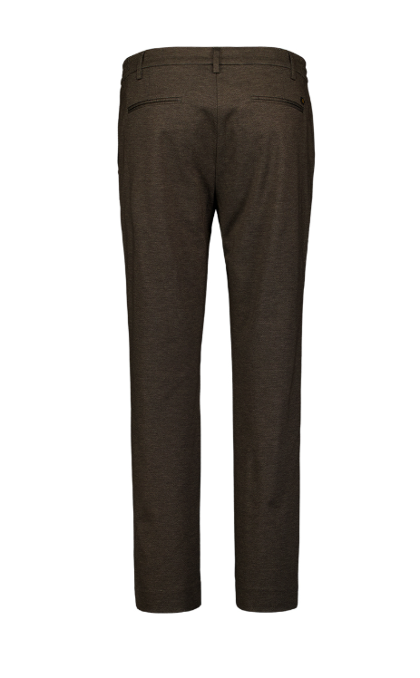Miniature : Pantalon en jersey chiné coupe classique No Excess 337110806 dark brown ou antra