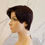 Thumbnail: BEAUTIQ XT-003 short classic human hair wig  – natural black, soft layers, side part, timeless style.