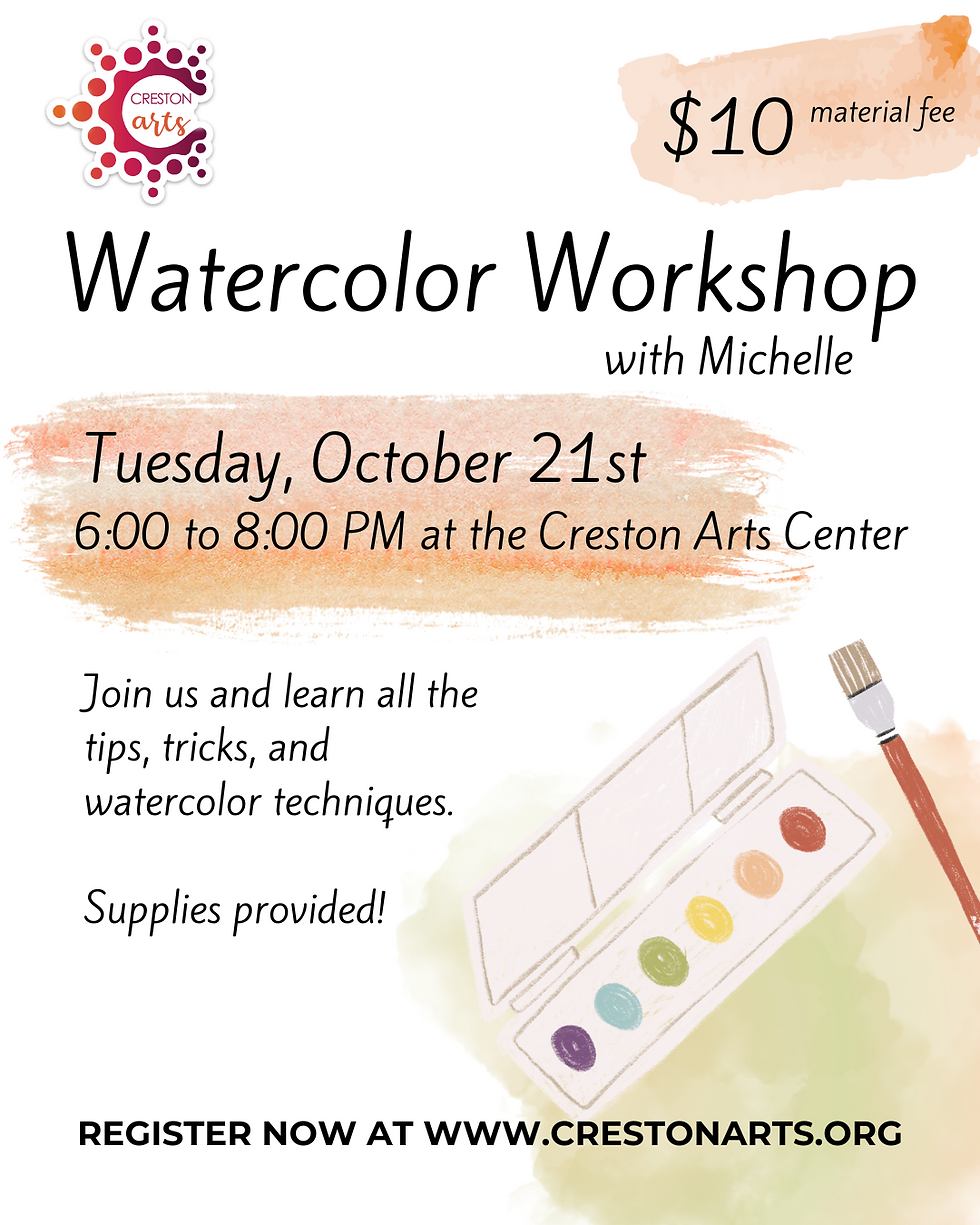 Watercolor Workshop with Michelle