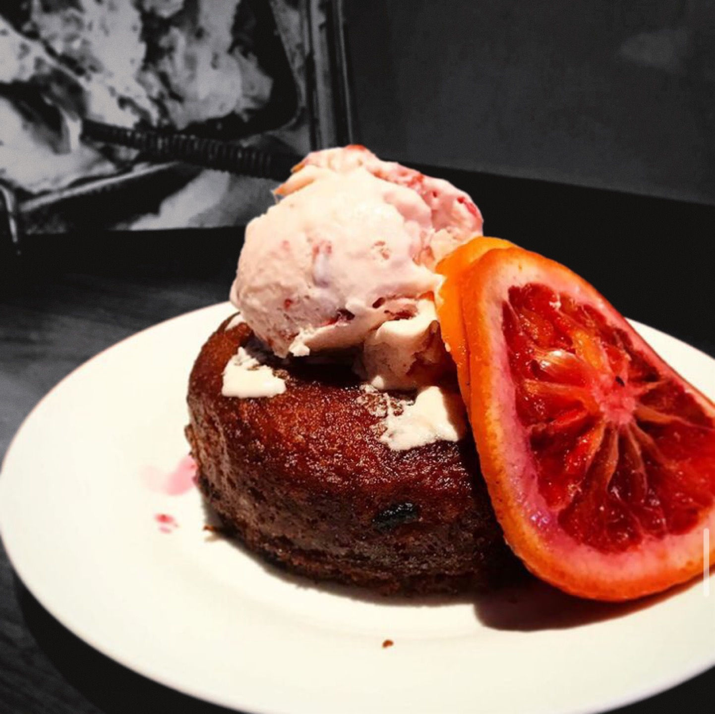 Blood Orange Cakes with Mascarpone Ice-Cream