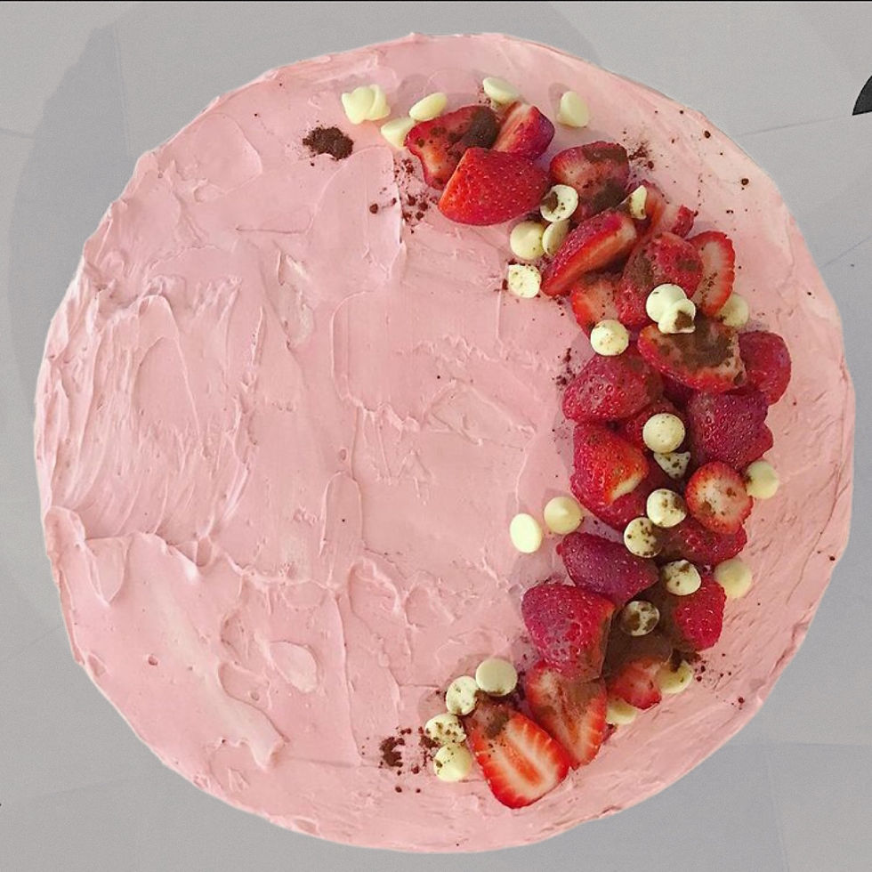 Thumbnail: Rose Pink Vertical Stripe Cake