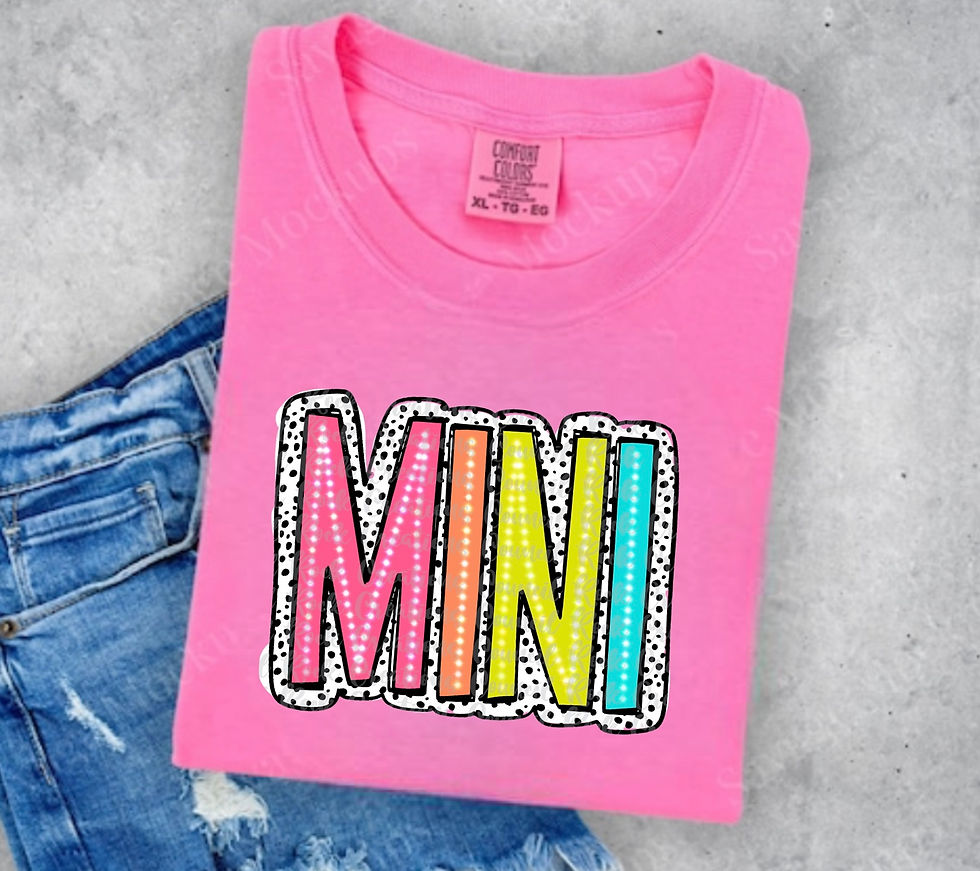 Mini Polka Dot Comfort Color T-Shirt