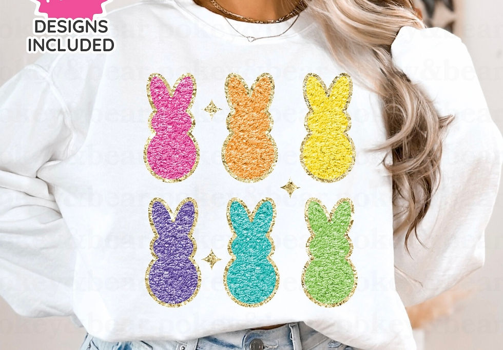 Thumbnail: Gold Trimmed Peeps -Easter 