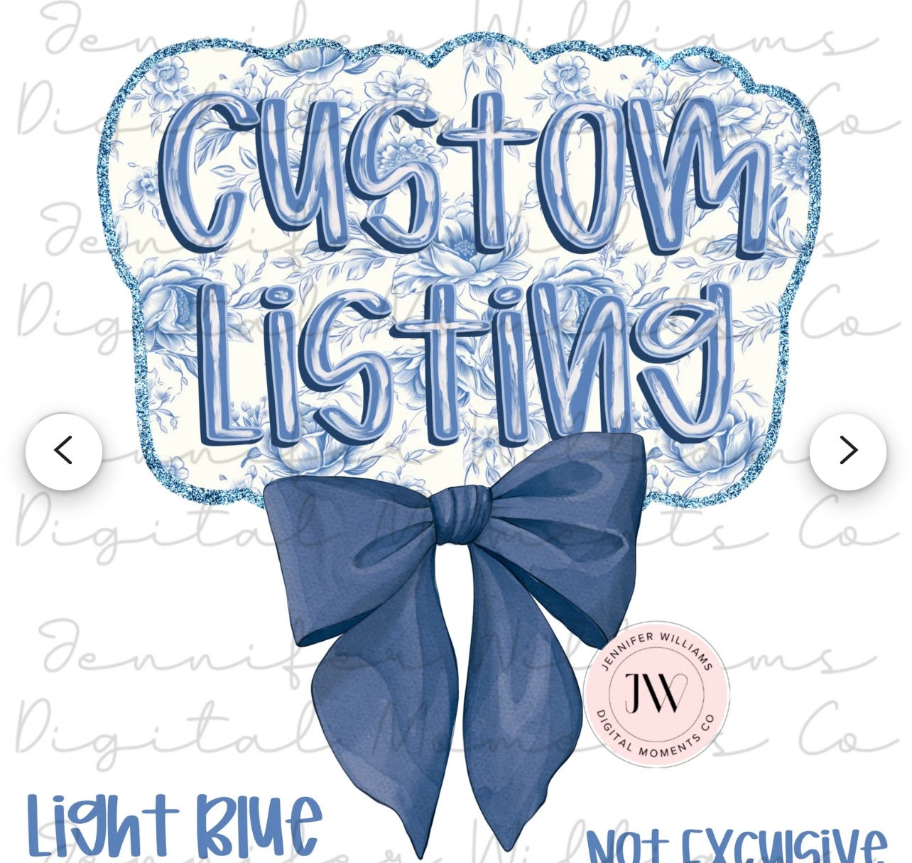 Custom Floral Bow -Pink or Blue-Gildan or CC