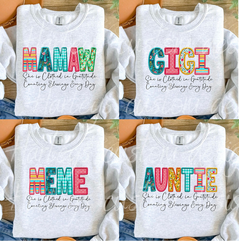 Thumbnail: She is clothed in gratitude -Custom Name-SUBLIMATION