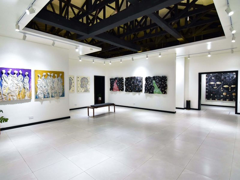 Installation view of Retro Africa works for Tokyo Gendai 2024