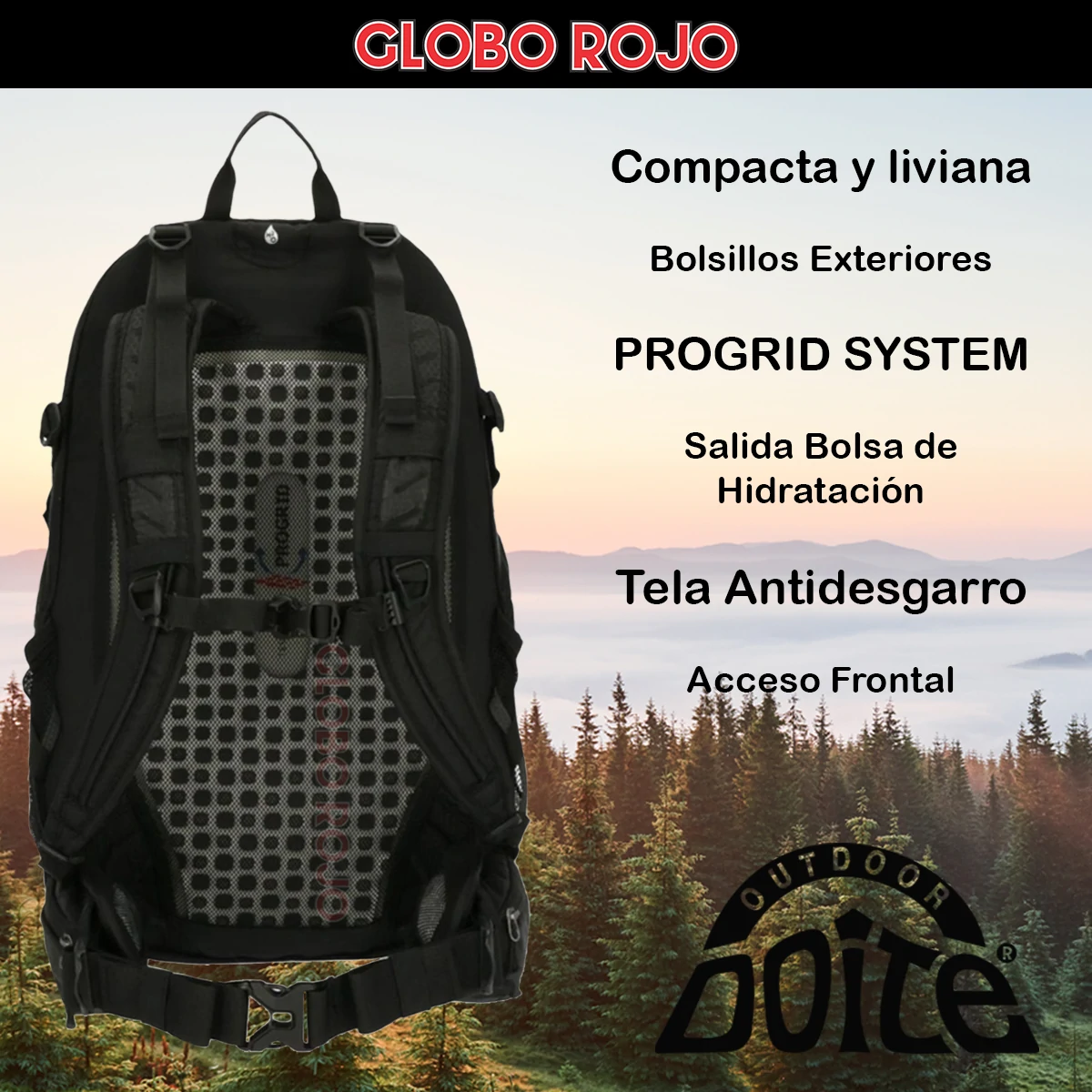 Mochila Doite Vector 35 Litros | Globo Rojo