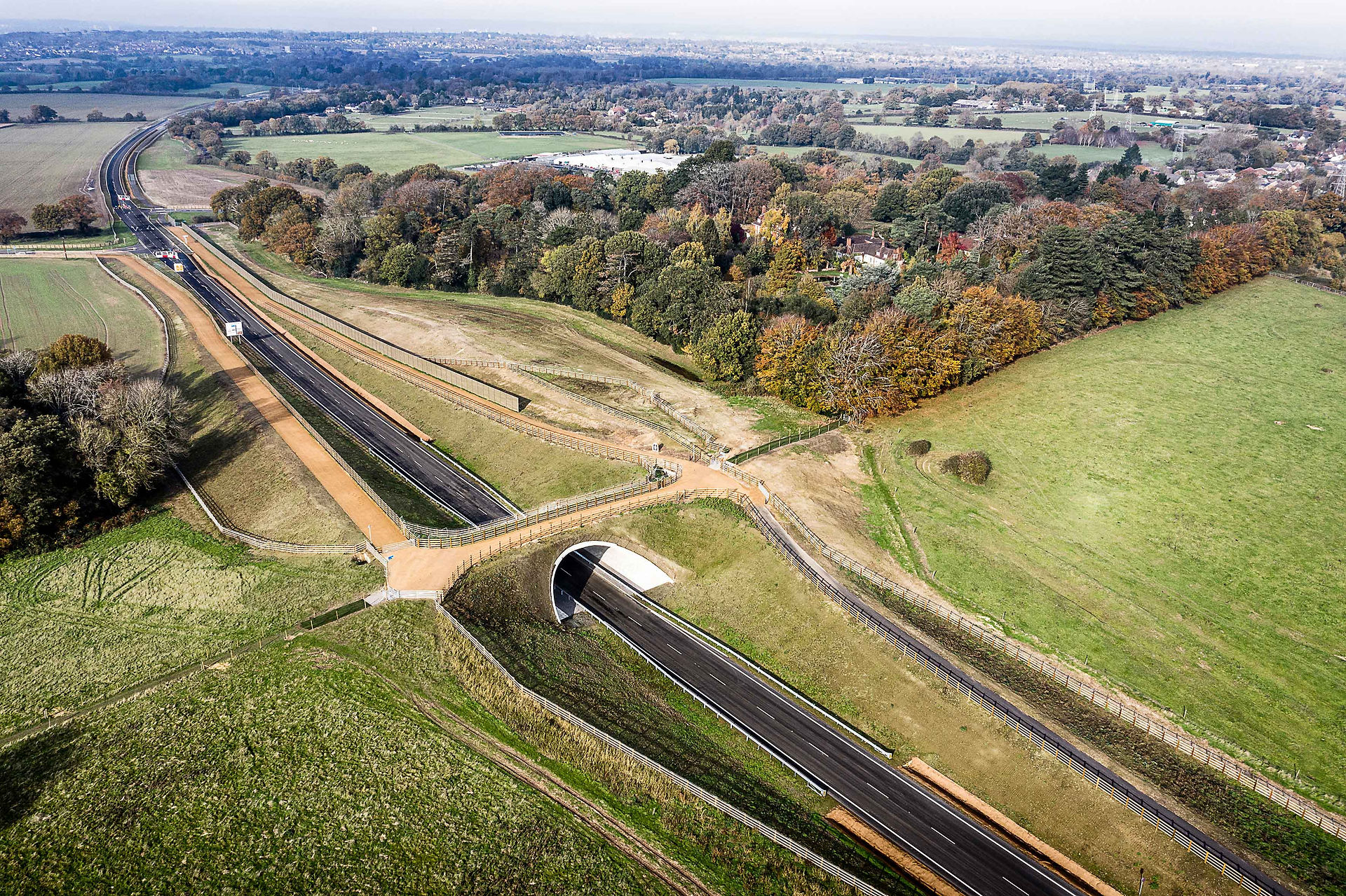Bridge over a road