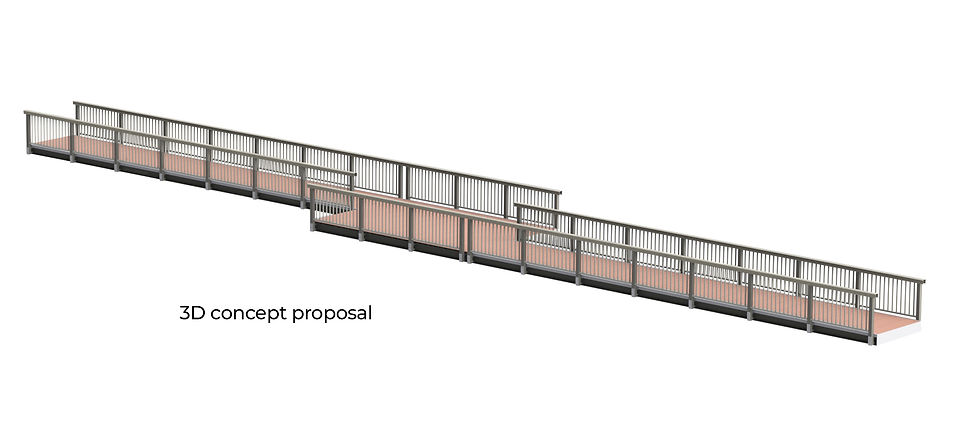 3D model of a footbridge