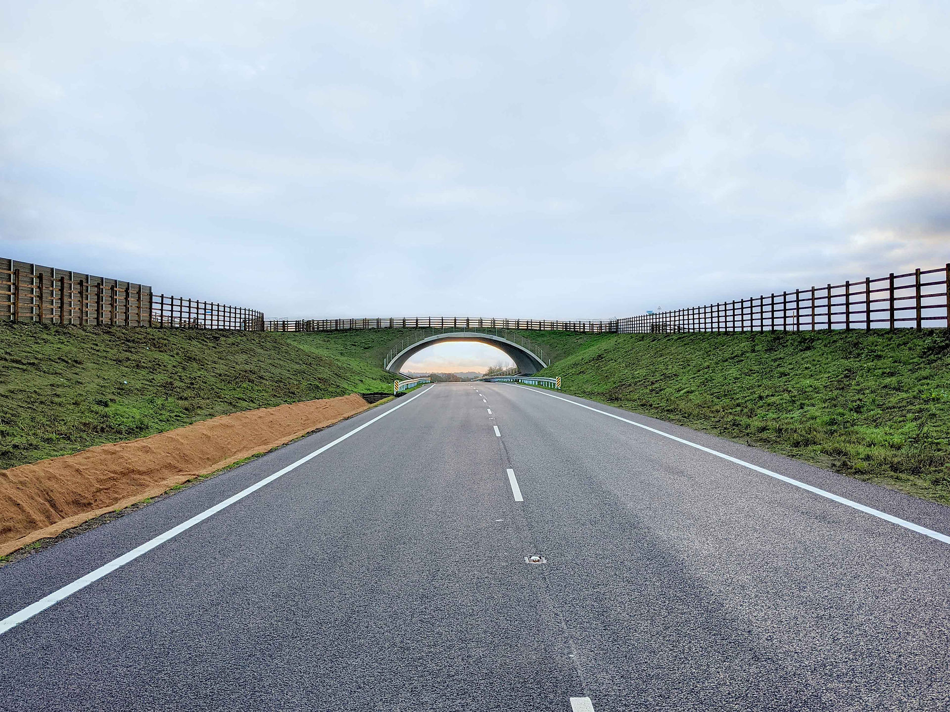 View of a bridge from a road