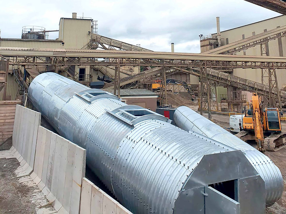 Steel conveyor tunnel