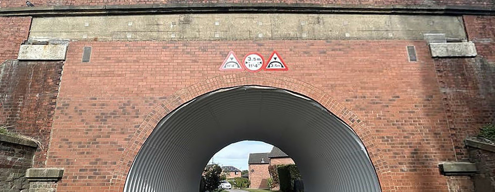 Steel underpass