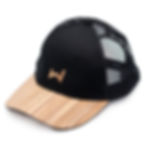 Black cap - zebrano wood brim