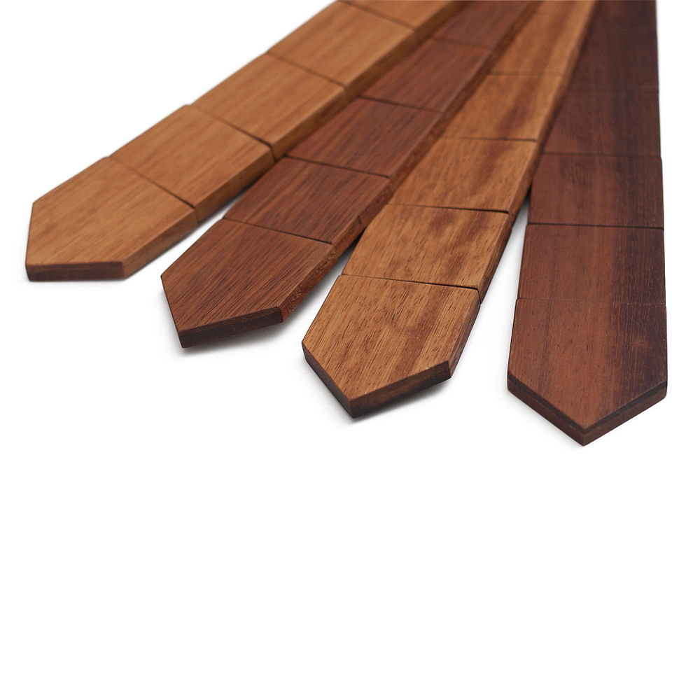 Thumbnail: Wooden Tie - Iroko wood