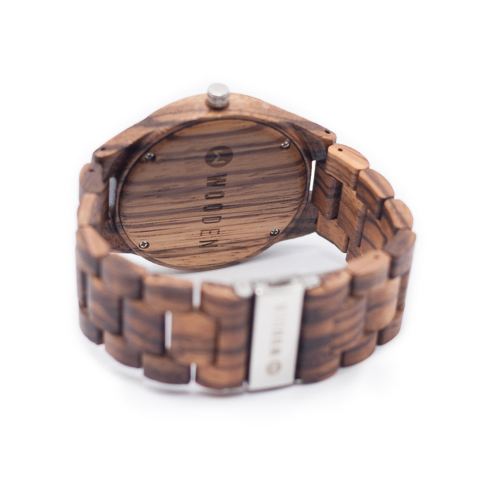 Thumbnail: Wooden watch "ZEBRANO" - buckle