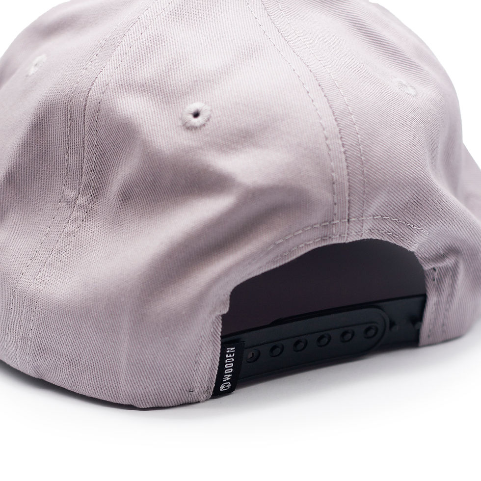 Thumbnail: Grey Cap for Children - Rosewood wooden brim