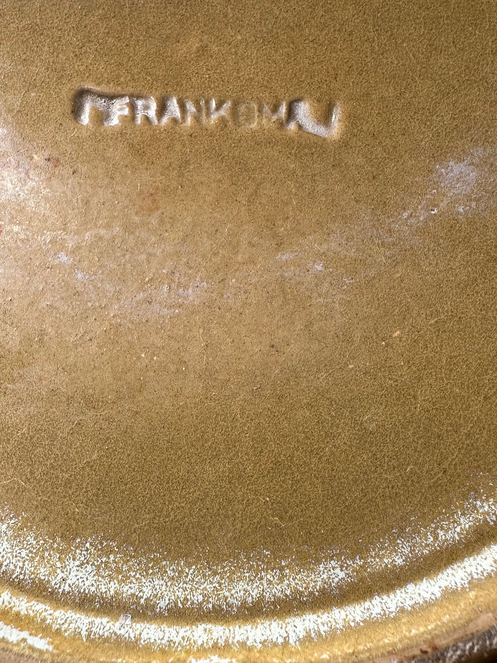 Thumbnail: Vintage Frankoma Wagon Wheel Plate 9”