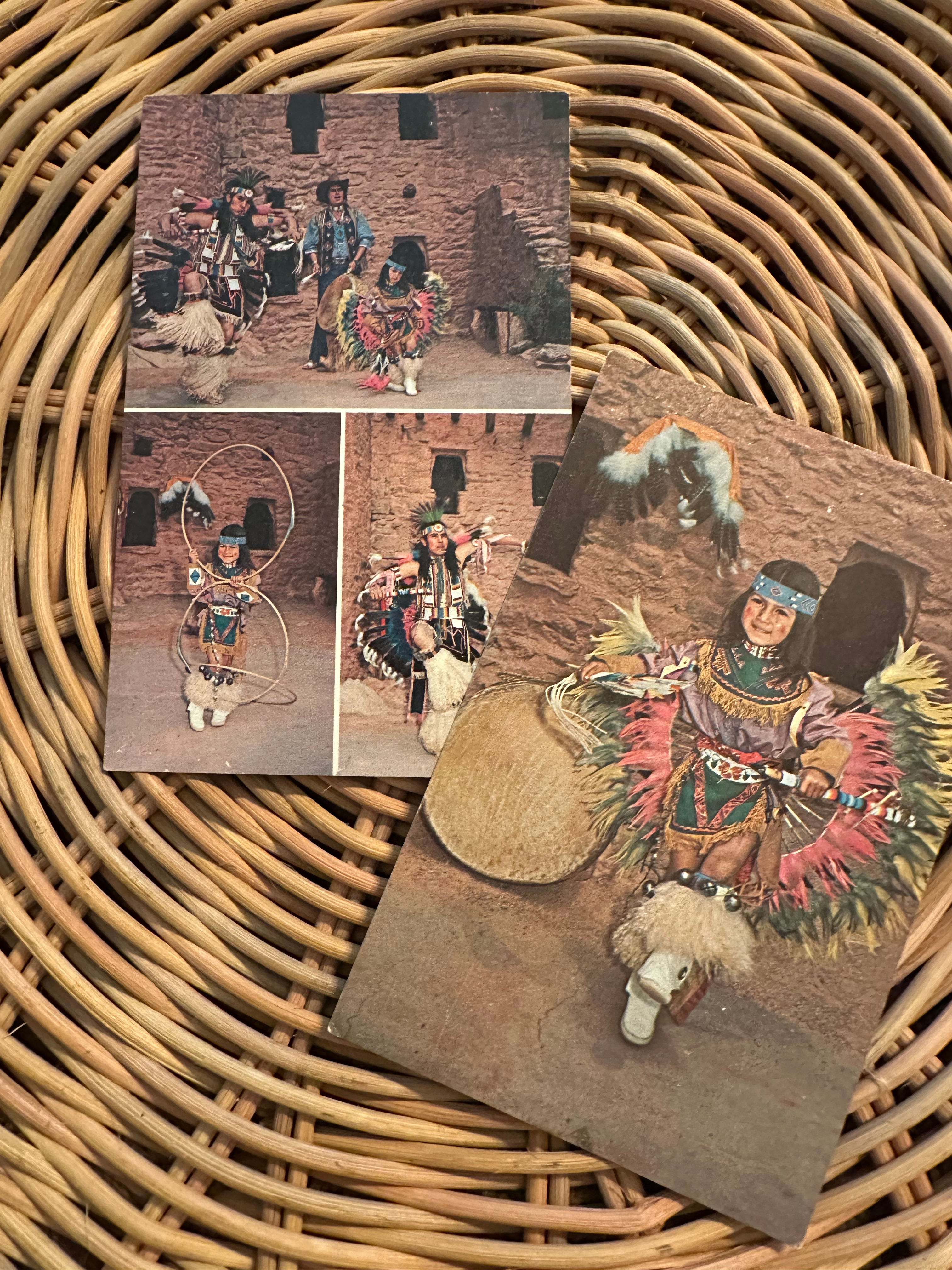 Set of 2 Vintage Cliff Dwellings Museum Post Cards