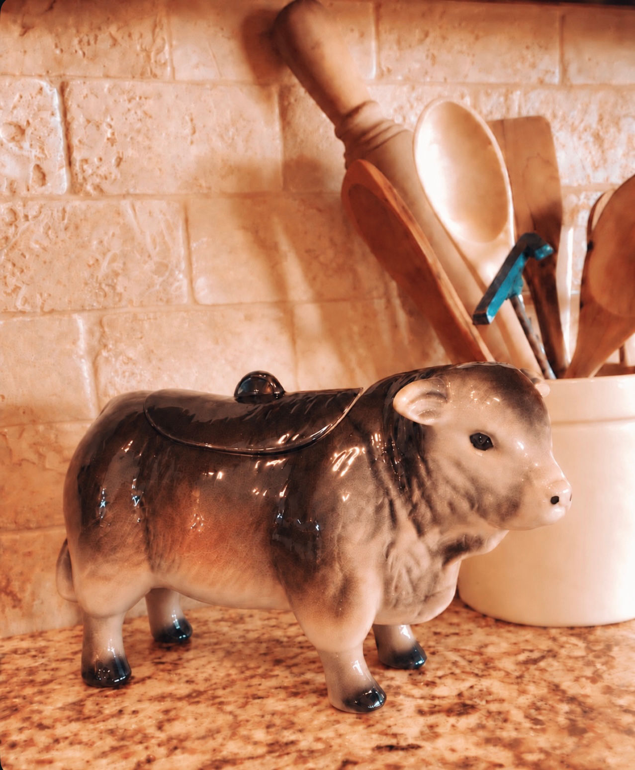 Ceramic Cow | Bull Cookie Jar | Planter